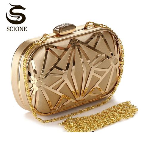 gold metal box clutch bag|gold clutch purse for wedding.